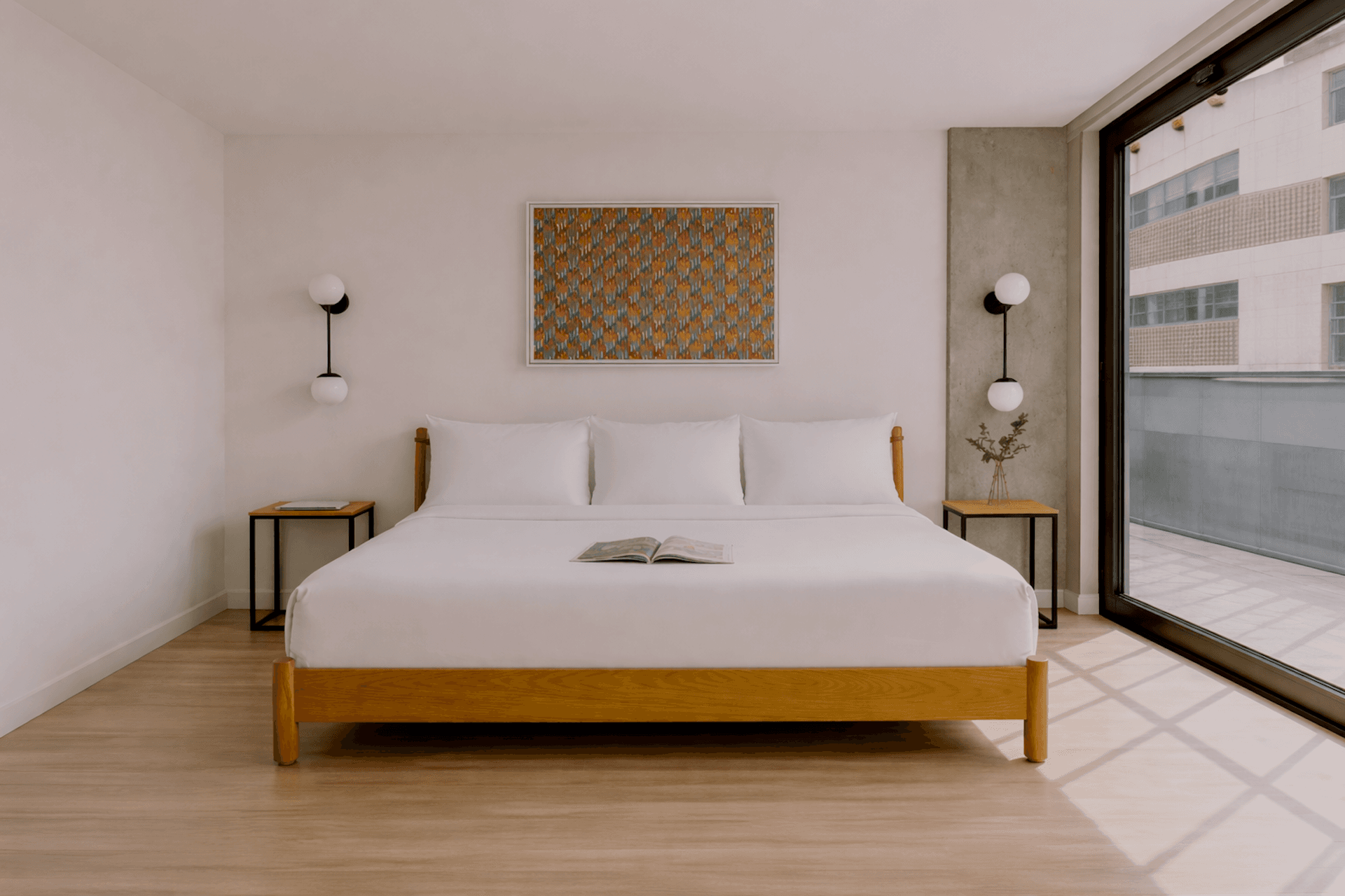 Curated living room vignette inside a Nester & Finn residence