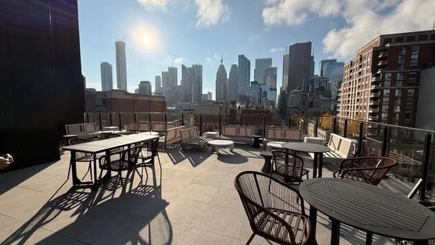 Historic Old Town street scene near Nester St. Lawrence Market showcasing heritage architecture in Toronto