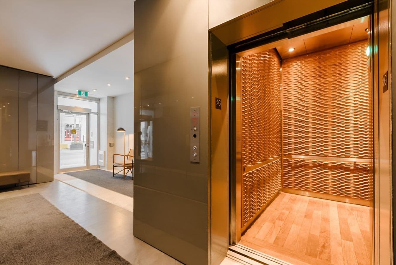 Interior view of Nester Entertainment District showcasing modern design and comfortable accommodations in Entertainment District, Toronto