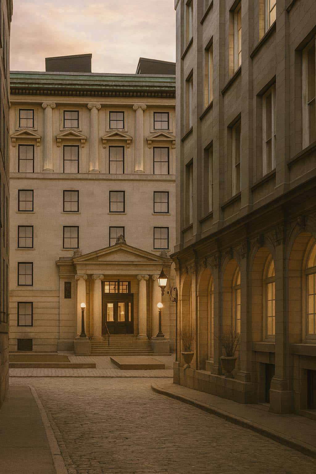 Artist-created mural inside a heritage building